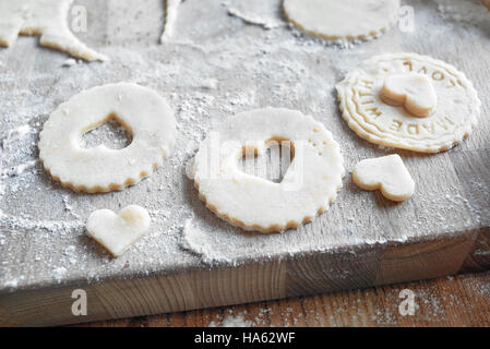 Sablés faits maison. Les biscuits de Noël. Gingerbreads. Banque D'Images