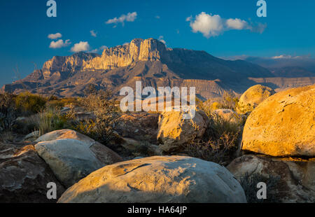 El Capitan est un pic dans Culberson County, Texas, United States, dans Guadalupe Mountains National Park Banque D'Images