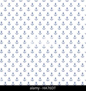 Motif dans le blanc avec de l'ancre vector illustration Illustration de Vecteur