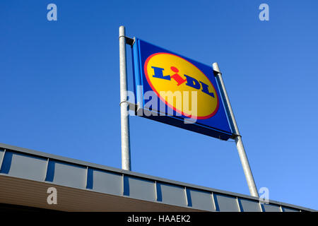 Logo Lidl supermarché Banque D'Images