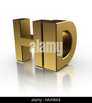 Illustration 3d hd de symbole, sur fond blanc Banque D'Images