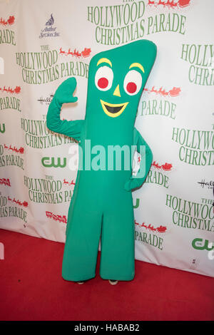 Hollywood, Etats-Unis. 27 Nov, 2016. 85e Congrès annuel de Gumby arrive à Hollywood Parade de Noël 27 Novembre, 2016 à Holllywood, en Californie. © l'accès Photo/Alamy Live News Banque D'Images