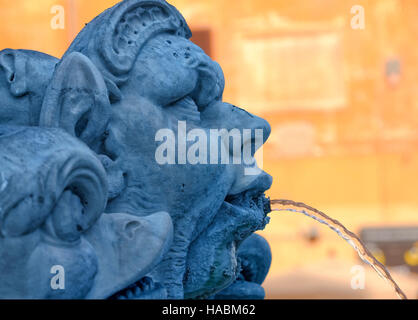 La fontaine de la Piazza della Rotonda, Rome Banque D'Images