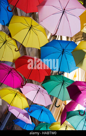 Flottant parapluies Banque D'Images