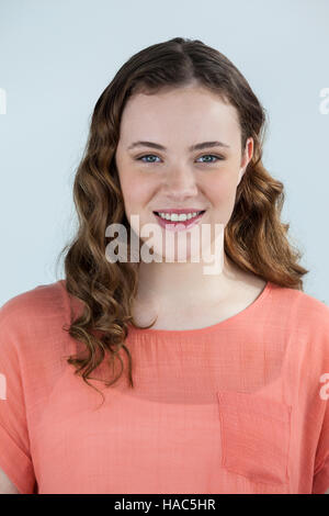 Portrait of Beautiful woman smiling Banque D'Images