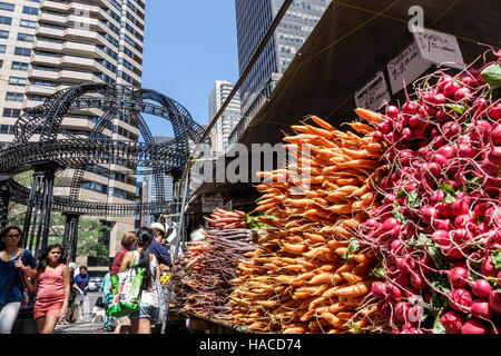 New York City,NY NYC,Manhattan,Midtown,Turtle Bay,Dag Hammarskjold Plaza Greenmarket,belvédère,marché agricole,vendeur vendeurs vendre vendre, stall St Banque D'Images