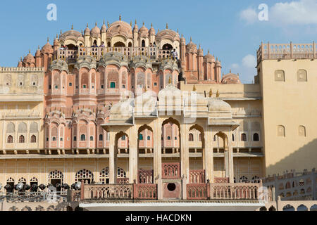 Hawa Mahal, le palais des vents, Jaipur, Rajasthan, Inde Banque D'Images