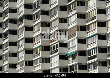 Immeuble résidentiel - façade extérieur de l'immeuble, Banque D'Images