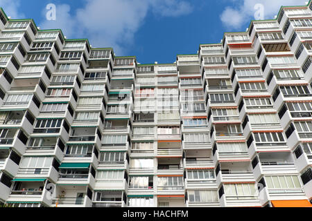 Immeuble résidentiel - façade extérieur de l'immeuble, Banque D'Images