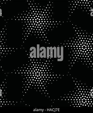 Motif géométrique du vecteur seamless. Répéter les points abstraits Illustration de Vecteur