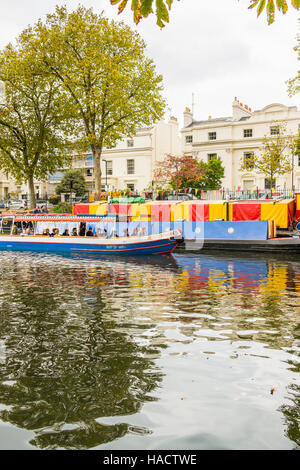 Voile de jenny wren canal cruises au bromning, Londres, Little Venice Banque D'Images