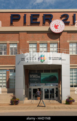 Musée canadien de l'immigration du Quai 21 Halifax Nova Scotia Banque D'Images