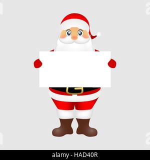 Santa bus derrière une grande affiche Illustration de Vecteur