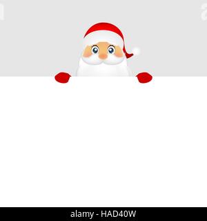 Santa bus derrière une grande affiche Illustration de Vecteur