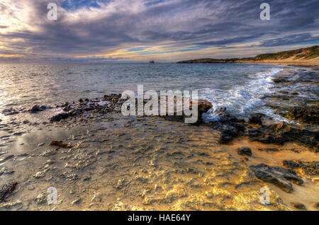 Peron Point Coucher du Soleil , l'Australie, Perth Banque D'Images