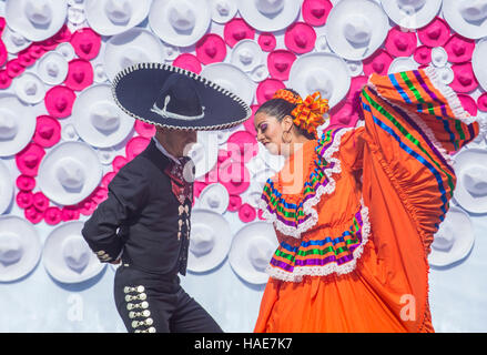 Danseurs de participer à la 23e International Mariachi Charros & festival à Guadalajara, Mexique Banque D'Images