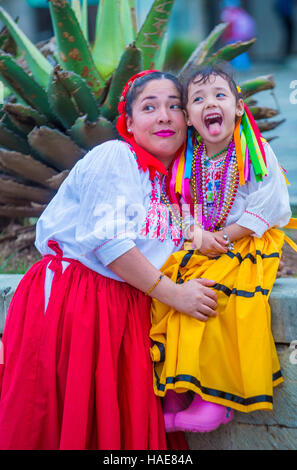 Les participants sur un carnaval de la Fête des Morts à Oaxaca, Mexique Banque D'Images