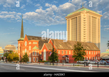 La rivière Église de ville sur l'Avenue Dexter à Montgomery, Alabama. Banque D'Images