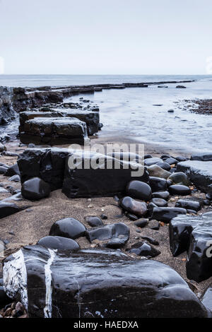 La baie de Kimmeridge dans le Dorset. Banque D'Images