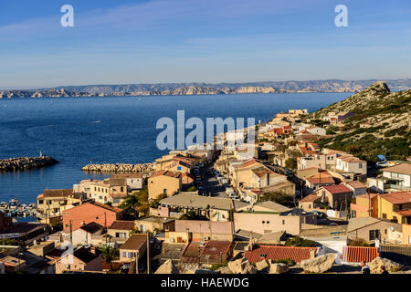 Marseille Les Goudes Bouches du Rhône 13 PACA France Europe // Le quartier des Goudes à MARSEILLE Bouches du Rhône 13 PACA France Europe Banque D'Images