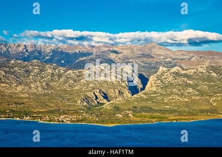 Paklenica Canyon National Park vue sur la montagne du Velebit en Croatie Banque D'Images