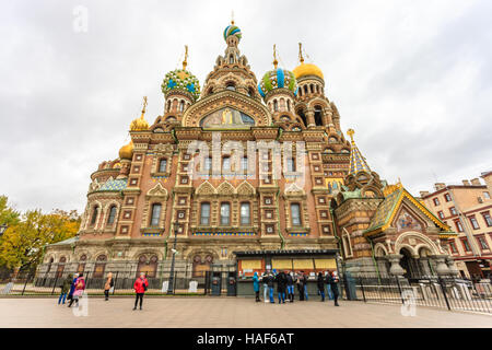 Saint-pétersbourg, Russie - Septembre 10 : Eglise du Sauveur sur le Sang Versé, Saint-Pétersbourg, Russie Banque D'Images