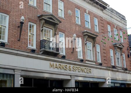 Marks and Spencer magasin dans le centre-ville de Chester, Foregate Street, Chester, Cheshire, Angleterre, RU Banque D'Images