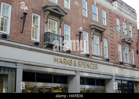 Marks and Spencer magasin dans le centre-ville de Chester, Foregate Street, Chester, Cheshire, Angleterre, RU Banque D'Images