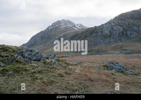 Tryfan montage du nord du Pays de Galles Snowdonia Banque D'Images