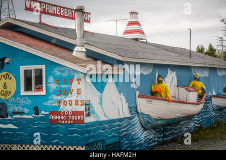 Premier couchettes iceberg tours dock près de Twillingate, Terre-Neuve et Labrador, Canada. Banque D'Images