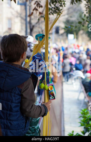 Le dimanche des fêtes de Pâques traditionnel, en plaça d'Octavia, à côté de Monestir Sant Cugat del Valles, Barcelone Banque D'Images