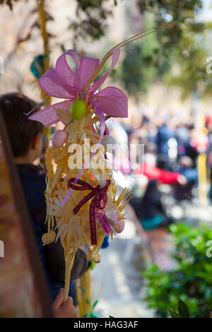 Le dimanche des fêtes de Pâques traditionnel, en plaça d'Octavia, à côté de Monestir Sant Cugat del Valles, Barcelone Banque D'Images