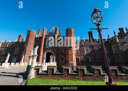 Le Palais de Hampton Court, UK Banque D'Images