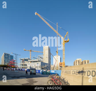 Construction de la BBC Cymru/Wales Cardiff siège 1er novembre 2016 Phillip Roberts Banque D'Images