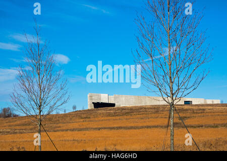 Shanksville, Pennsylvanie - Le centre d'habitation à la Flight 93 National Memorial. Banque D'Images