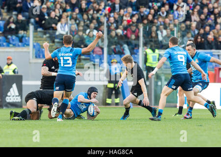 Roma ITALIE - 12 novembre 2016 - Rugby - Stadio Olimpico à Rome - Rugby - Test Match Italie Nouvelle-zélande - Carlo Canna dans une scène de match - Copyright : © Riccardo Piccioli/Alamy Sport Banque D'Images