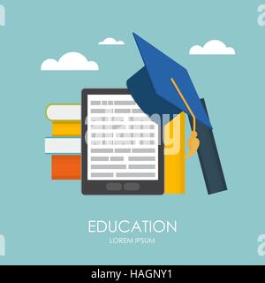 Business Education Concept. Les tendances et l'innovation dans l'éducation. Illustration de Vecteur