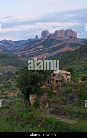 Les roques de Benet, Parc Naturel de Els Ports, Catalogne Banque D'Images