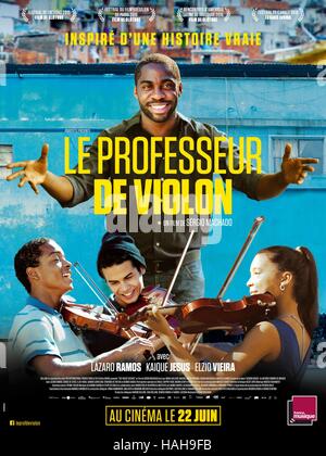 Tudo Que Aprendemos Juntos Le professeur de violon Année : 2015 Réalisateur : Sergio Machado Brésil Lazaro Ramos Movie poster (Fr) Banque D'Images