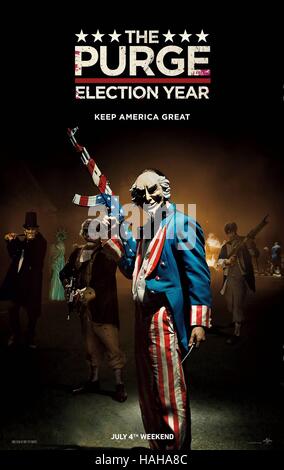 La purge : année électorale Année : 2016 USA Réalisation : James DeMonaco affiche de film (USA) Banque D'Images