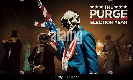 La purge : année électorale Année : 2016 USA Réalisation : James DeMonaco affiche de film (USA) Banque D'Images