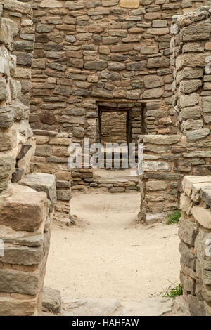 La ruine de l'Ouest, Aztec Ruins National Monument, Aztec, Nouveau Mexique, USA Banque D'Images