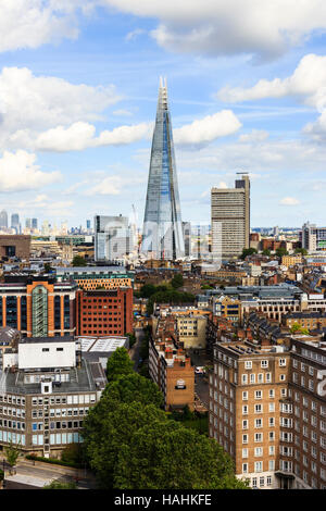 Vue sur le Shard sur Southwark de l'affichage de la galerie Tate Modern, Bankside, Londres, UK Banque D'Images