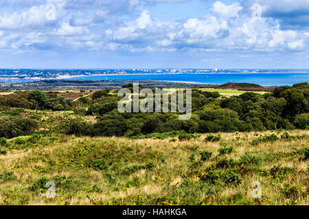 Vue sur le port de Poole et Bournemouth, Dorset, England, UK Banque D'Images