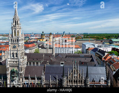 Vue aérienne de Munich Banque D'Images