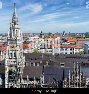 Vue aérienne de Munich Banque D'Images