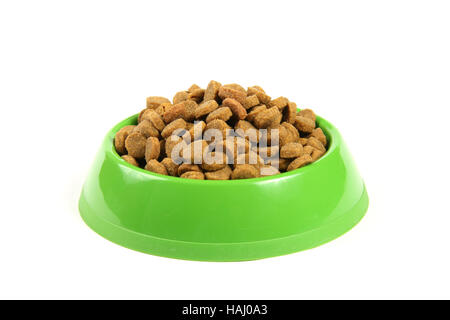 Plein bol de nourriture pour animaux Banque D'Images