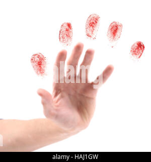 Part et d'empreintes digitales Banque D'Images