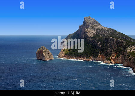 Le cap Formentor Majorque Îles Baléares en rock Banque D'Images