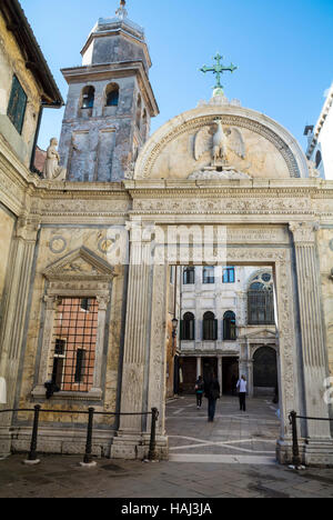 Venise, Italie, entrée de San Giovanni Evangelista (Chiesa di San Giovanni Evangelista), éditorial seulement. Banque D'Images